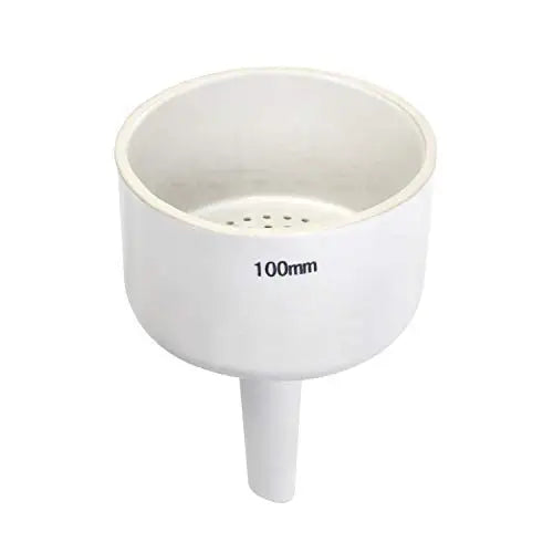 100mm Porcelain Buchner Funnel for Lab Filtration, Acid & Alkali Resistant